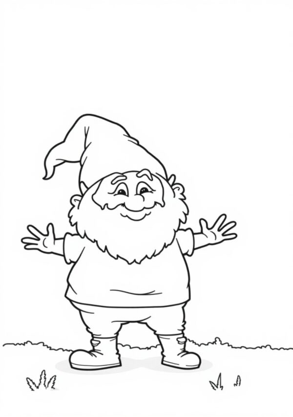 Whimsical Gnomes Coloring Book - Digital Download - 26 Pages