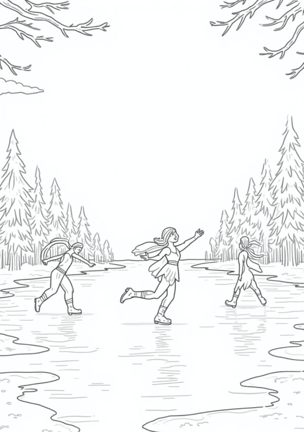 Creative Winter Wonderland Coloring Book - 25 Pages - Image 3