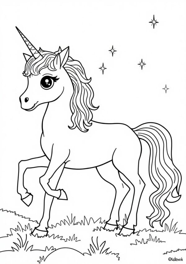 Enchanted Unicorn Coloring Book: A Magical Digital Experience - 25 Pages