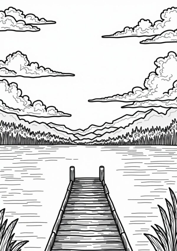 Calming Nature Coloring Book - Digital Download - 26 Pages - Image 2