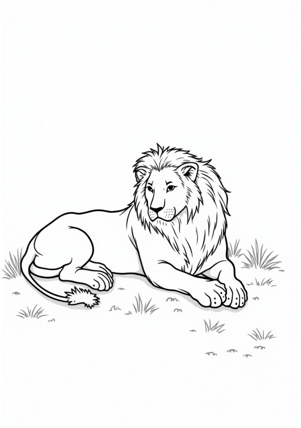 Intricate Lion Coloring Book for Relaxation - 26 Pages