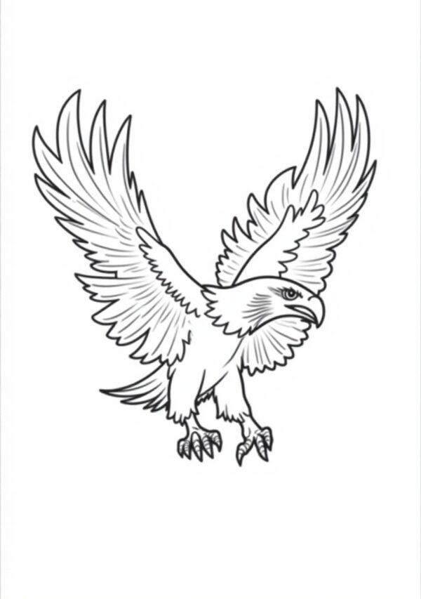 Eagle Coloring Book - Digital Download - 25 Pages - Image 2