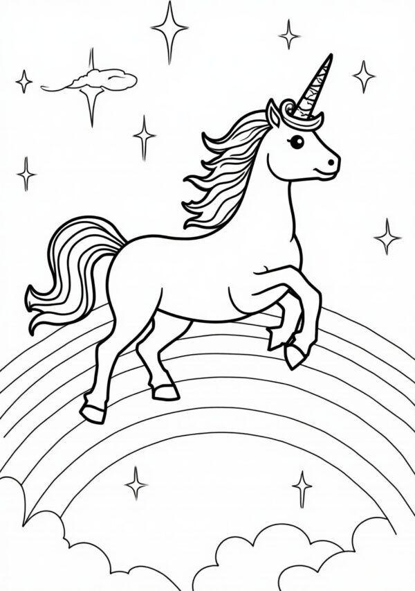 Enchanting Unicorn Coloring Book Digital Download - 21 Pages