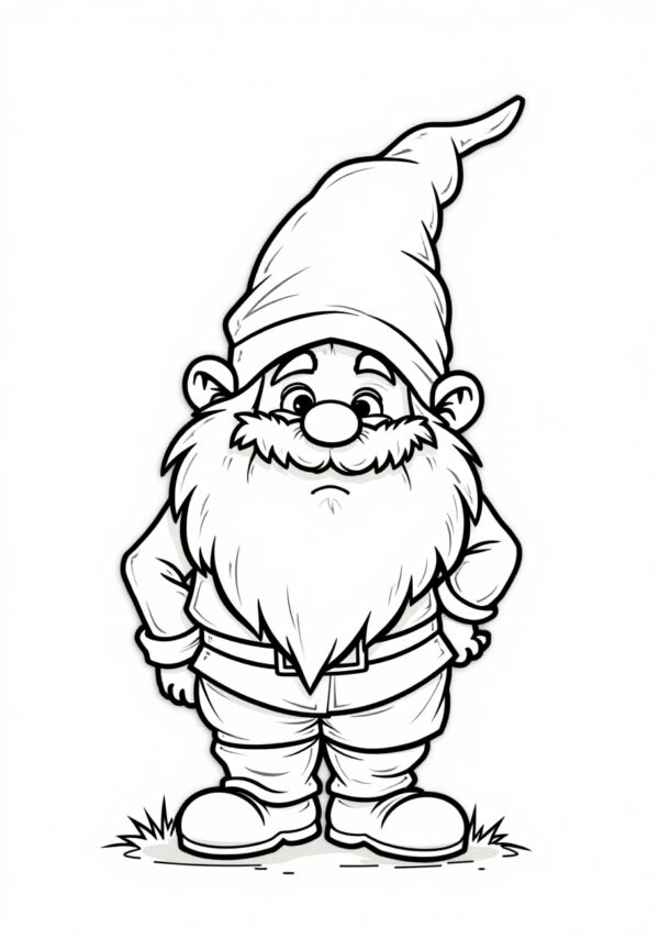 Whimsical Gnomes Coloring Book - Digital Download - 26 Pages - Image 3