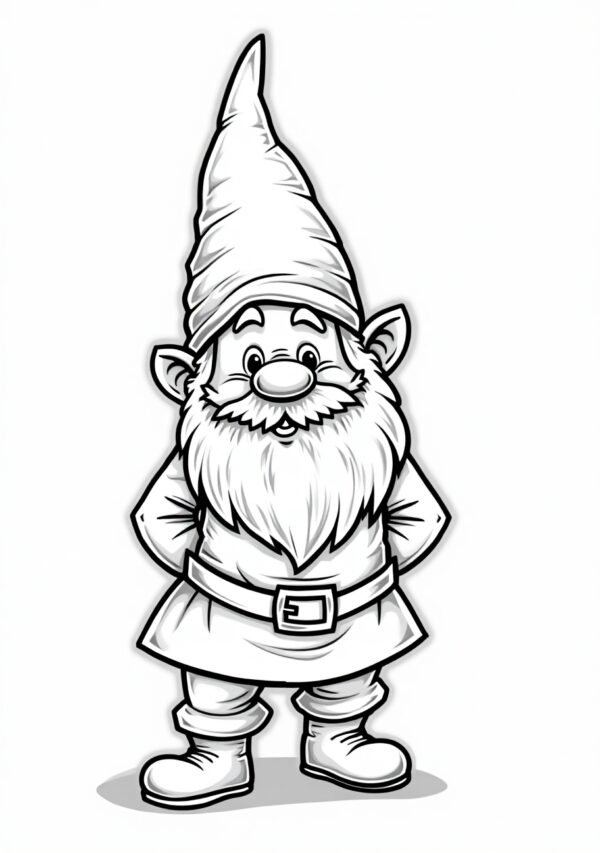 Whimsical Gnomes Coloring Book - Digital Download - 26 Pages - Image 4