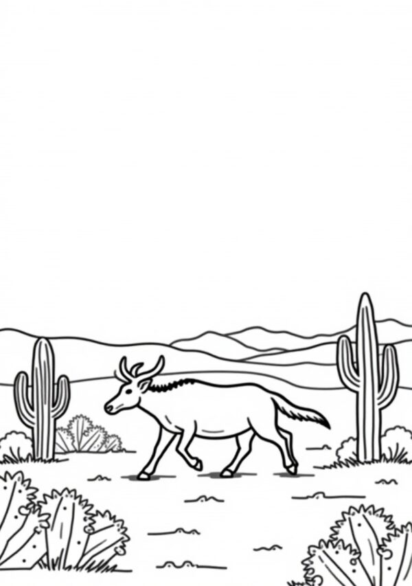 Desert Serenity Coloring Book - Digital Download - 24 Pages - Image 2