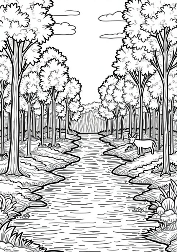 Serene Botanical Nature Coloring Pages | Instant Digital Download - 26 Pages - Image 2