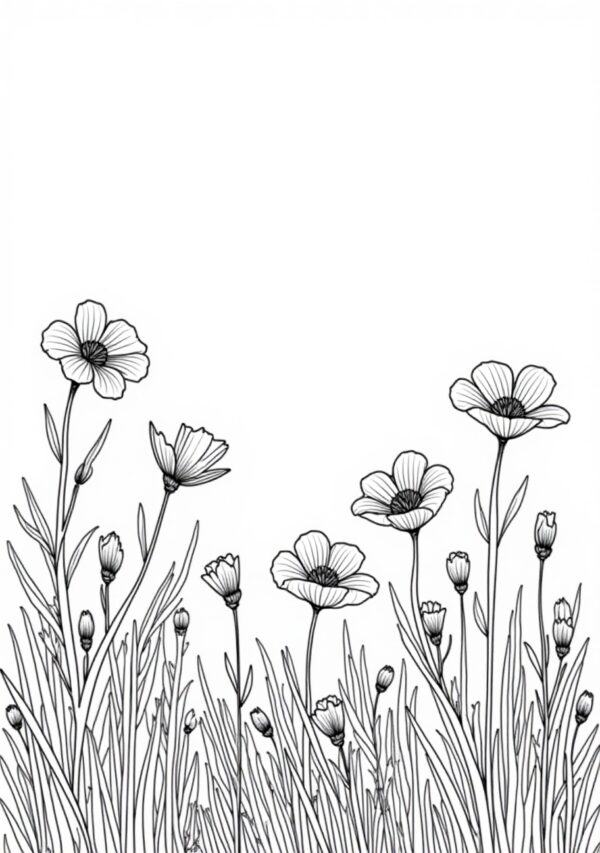 Beautiful Botanical Coloring Book for Creative Relaxation - 22 Pages