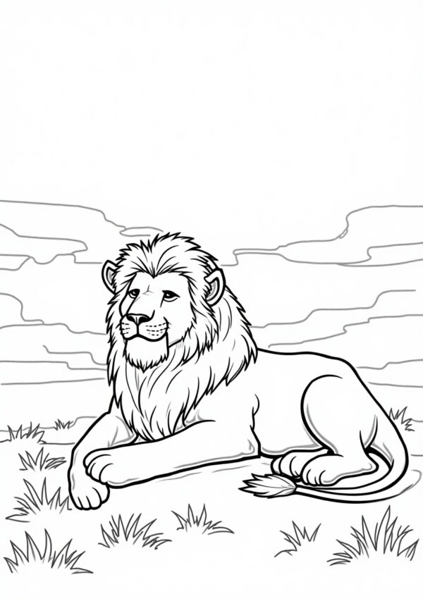 Intricate Lion Coloring Book for Relaxation - 26 Pages - Image 2