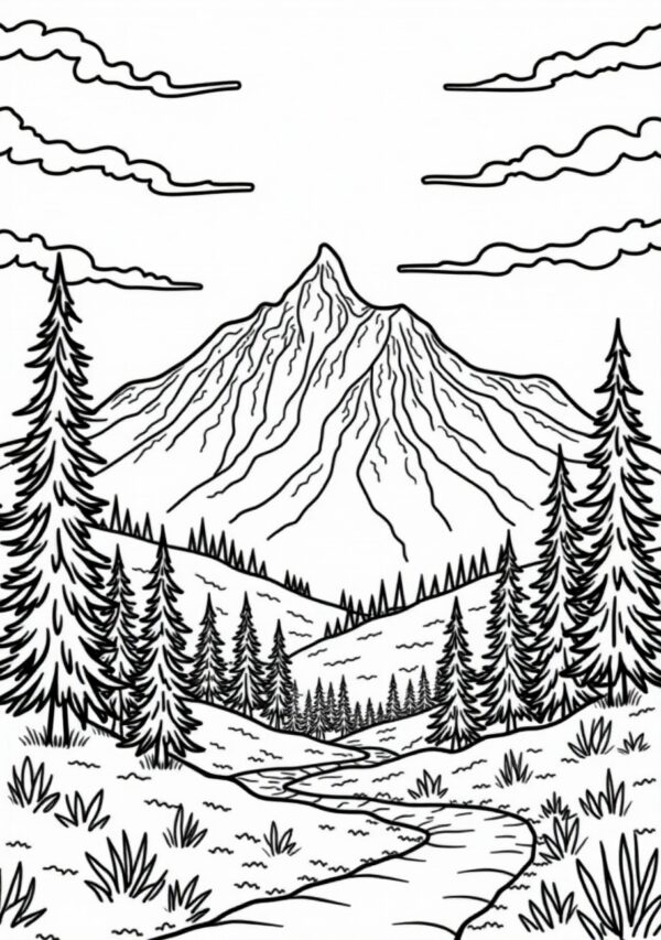 Mountain Adventure Coloring Book - Digital Download - 26 Pages - Image 4