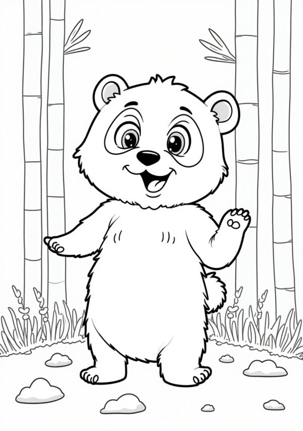 Adorable Bear Digital Coloring Book | Instant Download - 24 Pages - Image 3