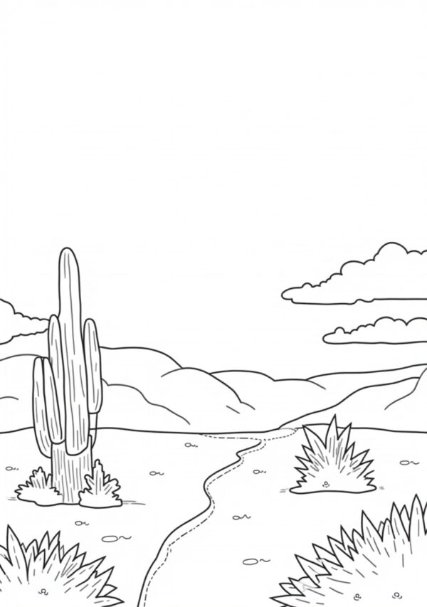 Desert Serenity Coloring Book - Digital Download - 24 Pages - Image 3