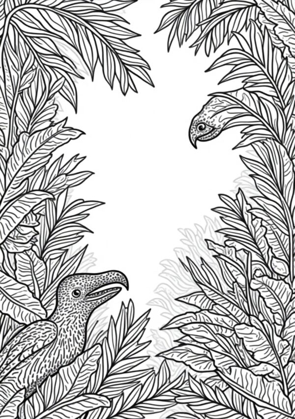 Digital Coloring Book: Botanical Mandalas & Nature Scenes - 26 Pages - Image 3