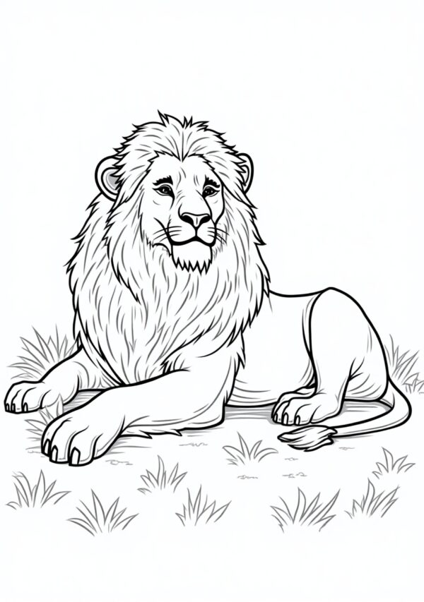 Intricate Lion Coloring Book for Relaxation - 26 Pages - Image 3