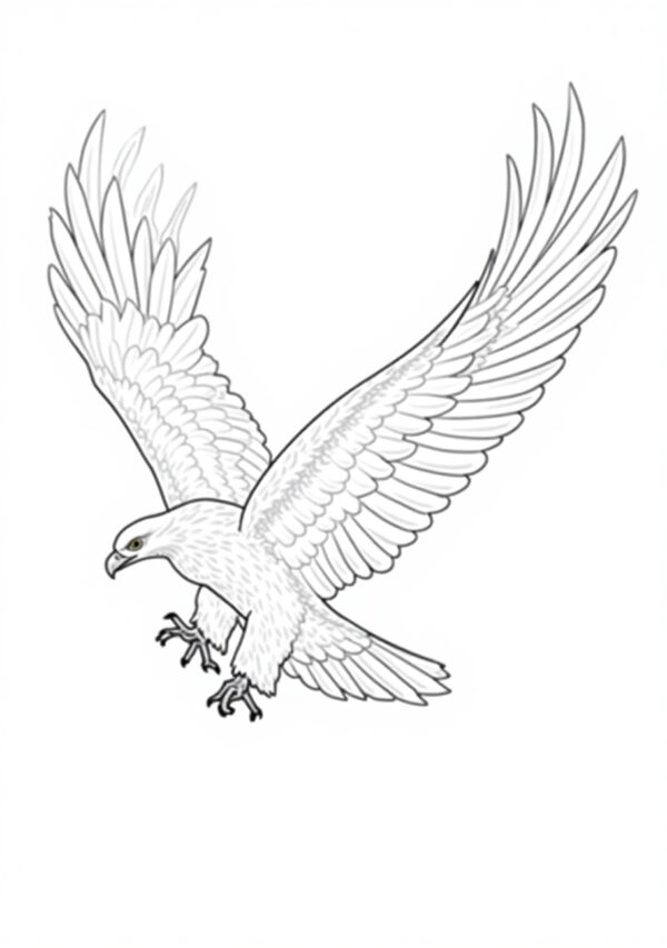 Eagle Coloring Book - Digital Download - 25 Pages - Image 4