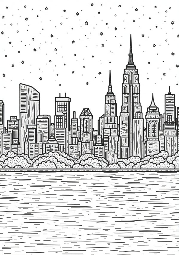 Urban Escape Coloring Book - Instant Digital Download - 23 Pages - Image 2