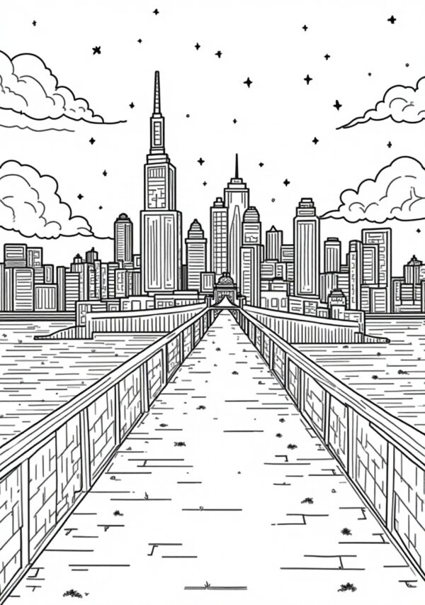 Urban Escape Coloring Book - Instant Digital Download - 23 Pages - Image 3