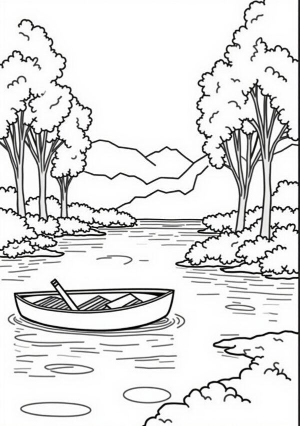 Calming Nature Coloring Pages - Digital Download - 26 Pages - Image 3