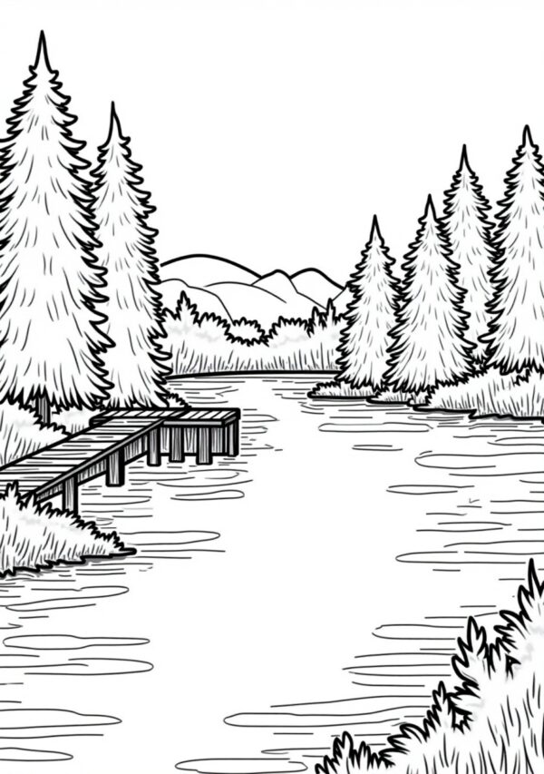 Calming Nature Coloring Book - Digital Download - 26 Pages - Image 3