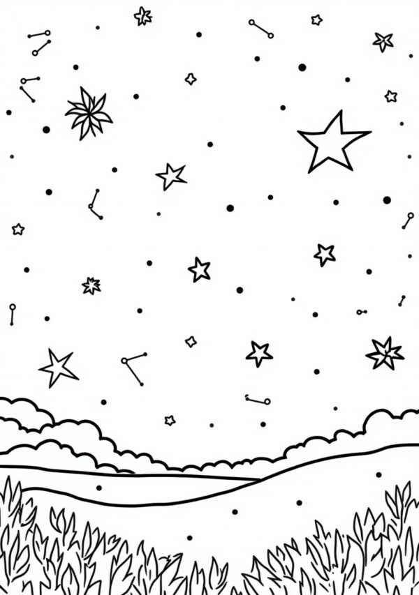 Celestial & Nature Digital Coloring Book - 25 Pages - Image 3