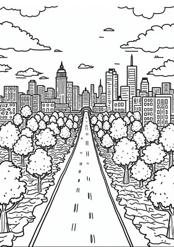 Urban Escape Coloring Book - Instant Digital Download - 23 Pages - Image 4