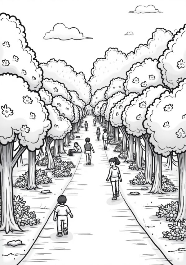 Urban Calm: Nature-Inspired Coloring Book - 26 Pages - Image 3