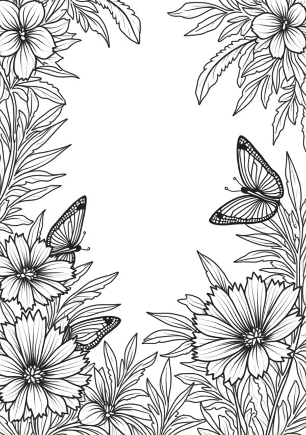 Botanical Beauty: A Calming Mandala Coloring Experience - 25 Pages - Image 3