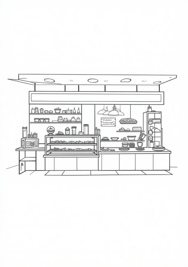 Botanical Bakery: Calming Coloring Book - 23 Pages - Image 4