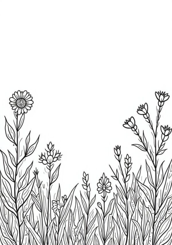 Beautiful Botanical Coloring Book for Creative Relaxation - 22 Pages - Image 3