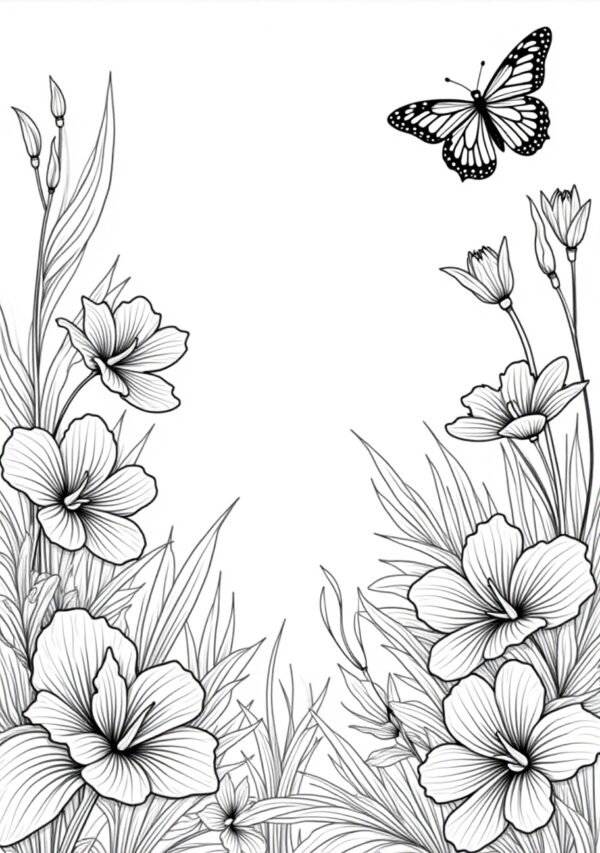 Botanical Beauty: A Calming Mandala Coloring Experience - 25 Pages - Image 4