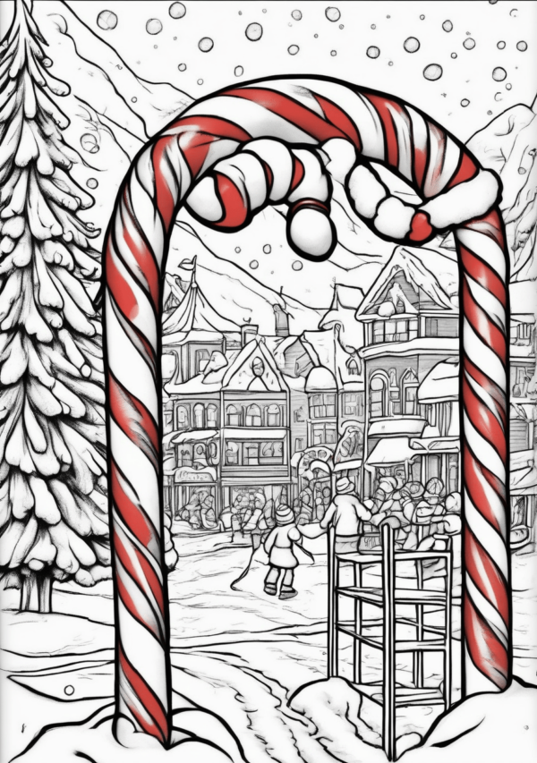 Christmas Coloring Book with Unique Festive Designs - 11 Pages