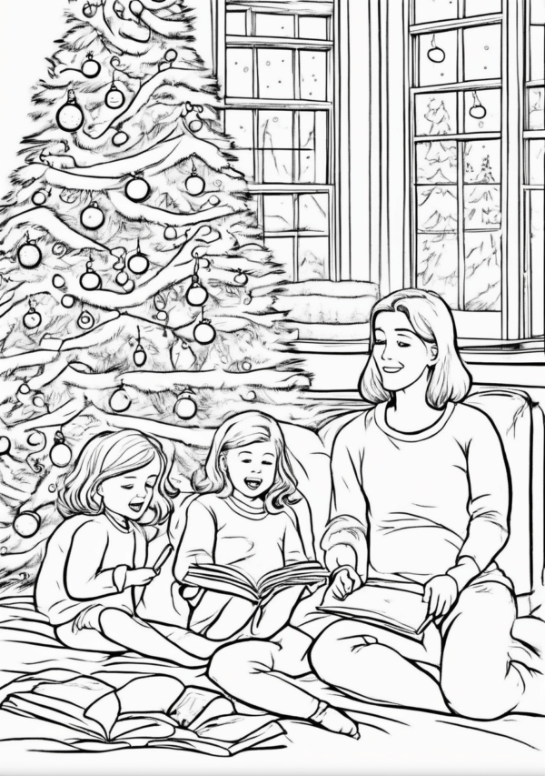 Beautiful Christmas Coloring Book – Digital Download - 11 Pages