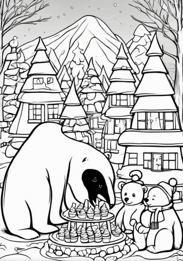 Christmas Wonderland Coloring Book - 11 Pages