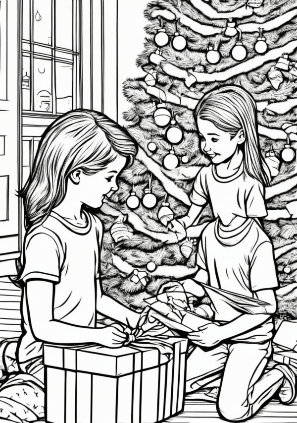 Charming Christmas Coloring Book - 11 Pages