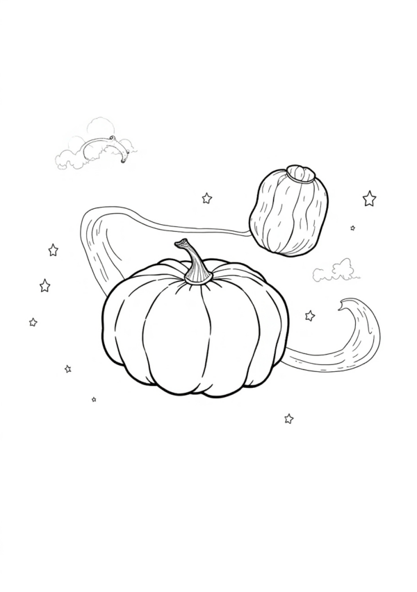 Halloween Coloring Book: Intricate Pumpkin Designs for Relaxation - 11 Pages