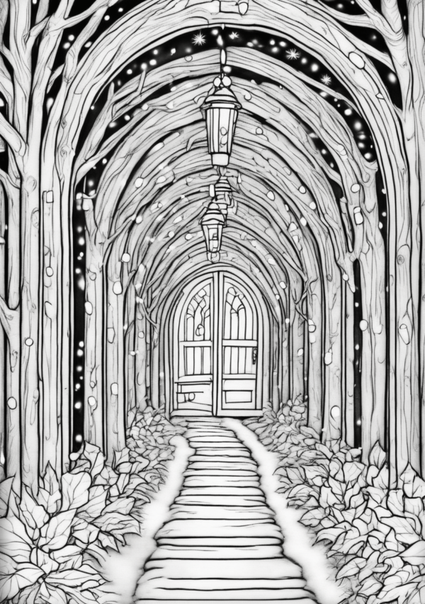 Christmas Gateway Coloring Book Digital Download - 11 Pages