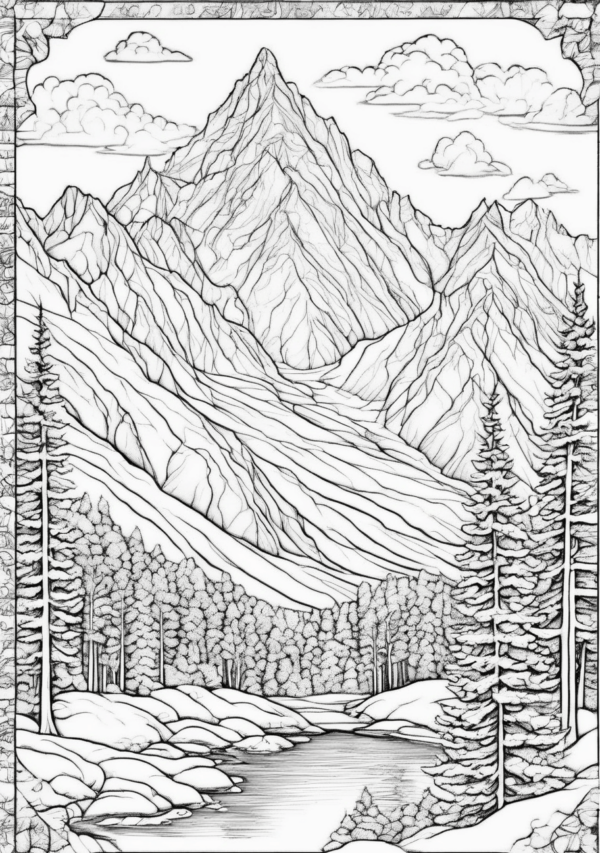 Stunning Christmas Nature Coloring Book - 11 Pages