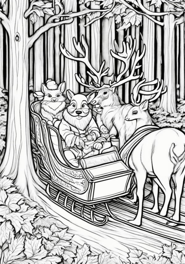 Christmas Wonderland Coloring Book - 11 Pages