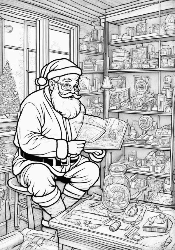 Unique Christmas Coloring Book Designs for Creative Relaxation - 11 Pages