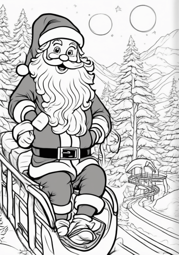 Christmas Wonderland Coloring Book - Digital Download - 11 Pages - Image 2