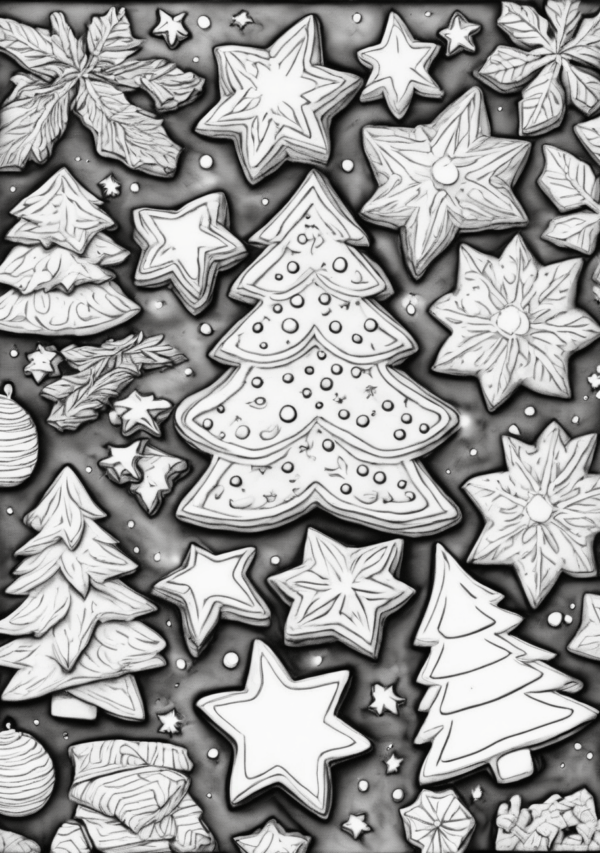 Christmas Coloring Book Digital Download - Creative and Calming Designs - 11 Pages