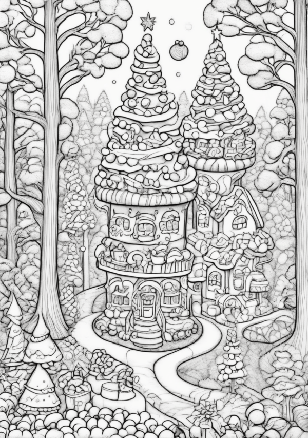 Christmas Coloring Book Digital Download - 11 Pages - Image 2