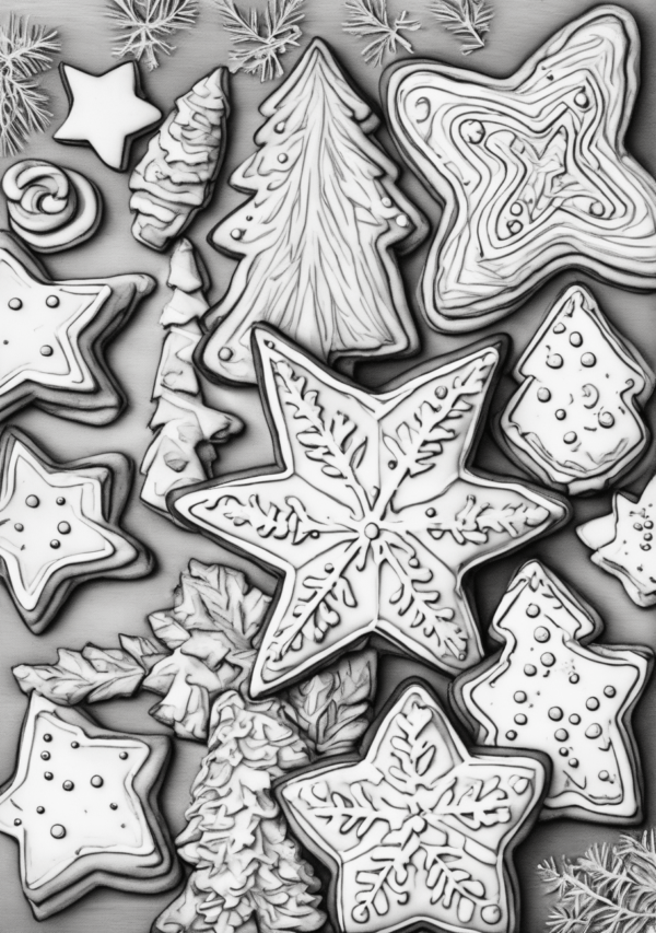 Christmas Coloring Book Digital Download - Creative and Calming Designs - 11 Pages - Image 2