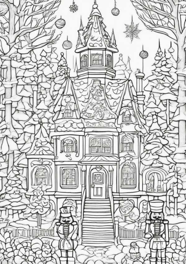 Enchanting Christmas Coloring Book: Digital Download - 11 Pages