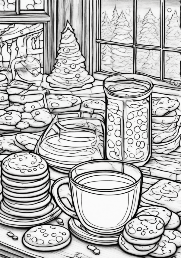 Christmas Cookie Coloring Book - Digital Download - 11 Pages - Image 2