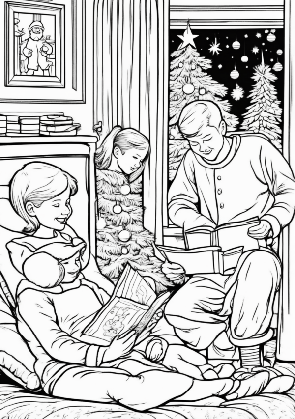 Beautiful Christmas Coloring Book – Digital Download - 11 Pages - Image 2