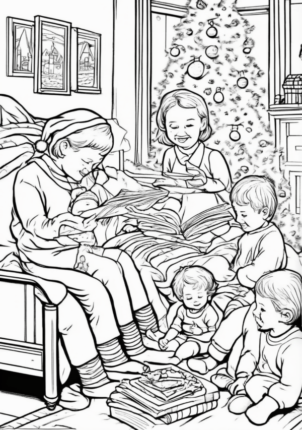 Beautiful Christmas Coloring Book – Digital Download - 11 Pages - Image 3