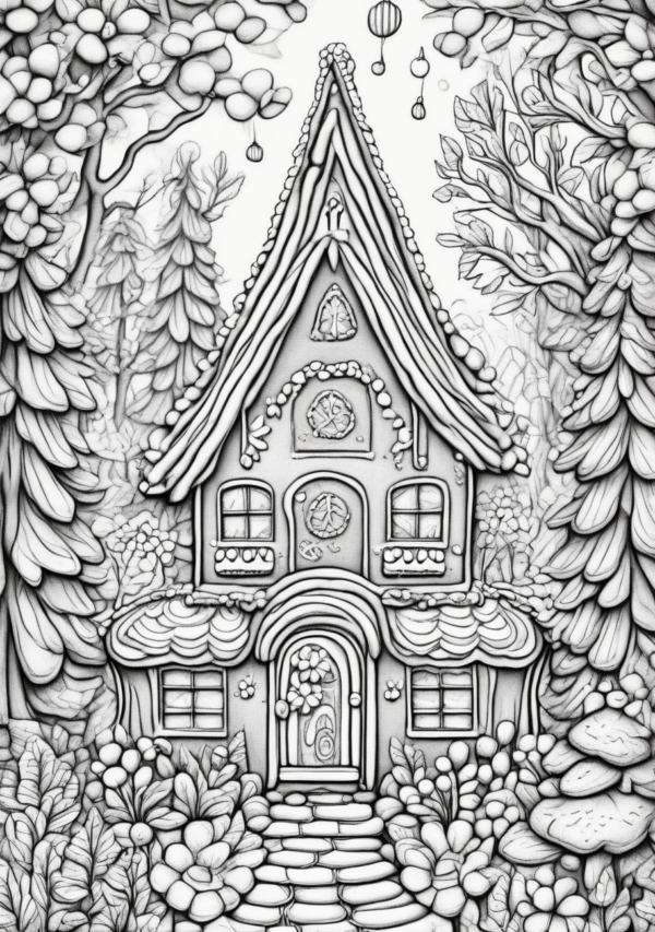 Enchanting Christmas Coloring Book - 11 Pages