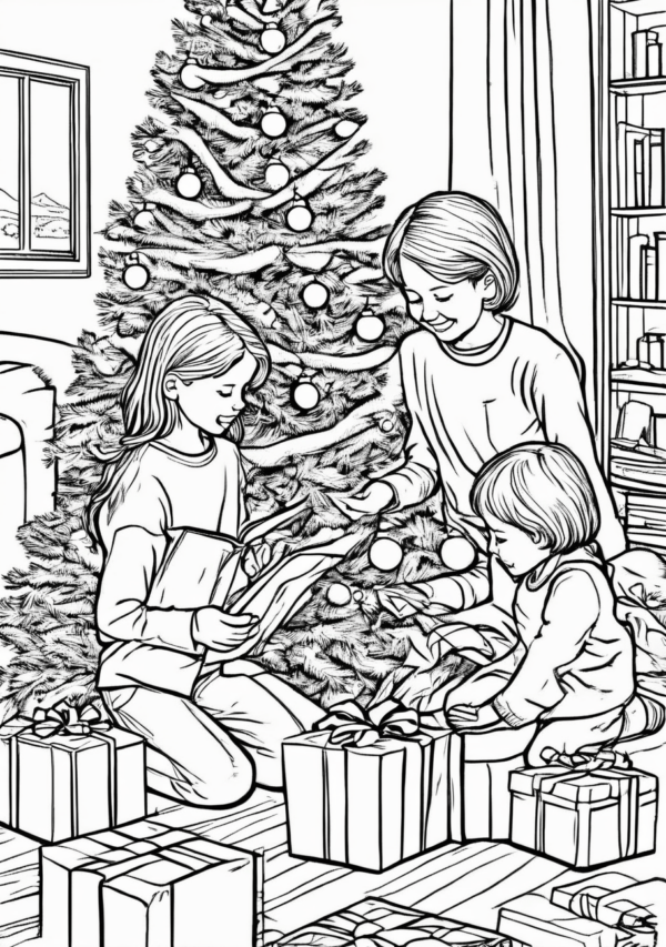 Charming Christmas Coloring Book - 11 Pages - Image 2