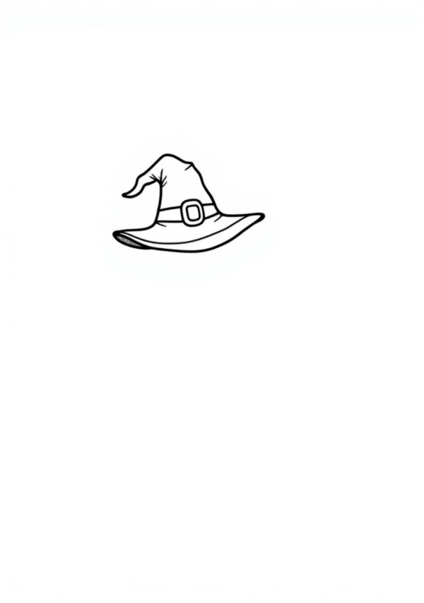 Halloween Witch Hats Coloring Book - Digital Download - 11 Pages